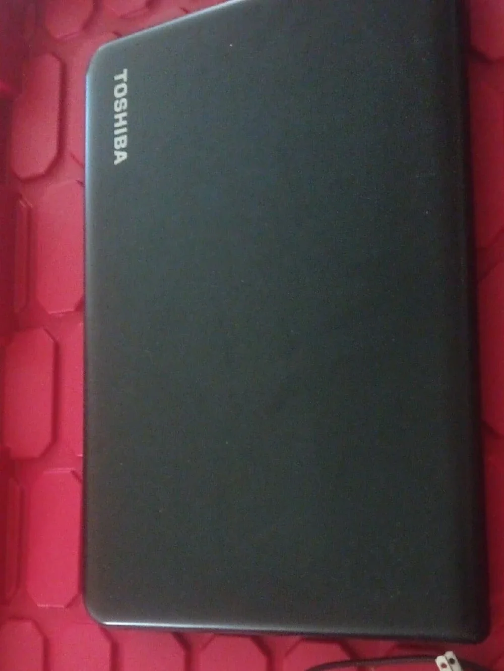 Toshiba laptop featuring